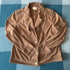 Chico's Faux Suede Perforated Jacket